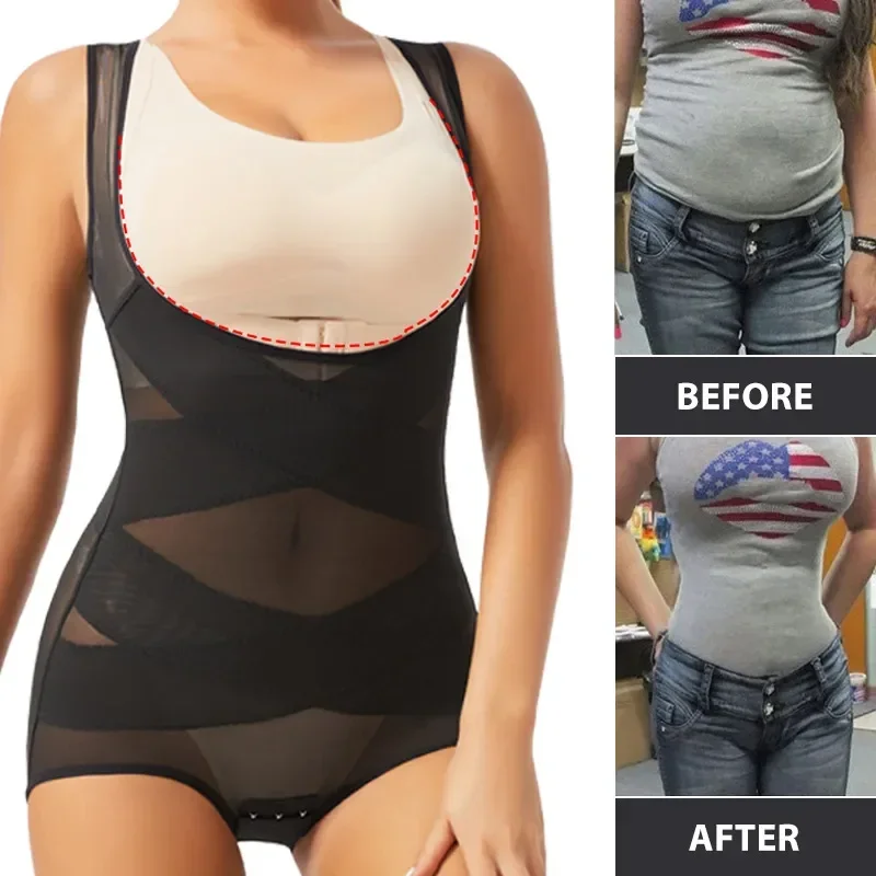 Shapewear Bodysuit Firm - Mulheres bodysuit briefs corpo inteiro shaper