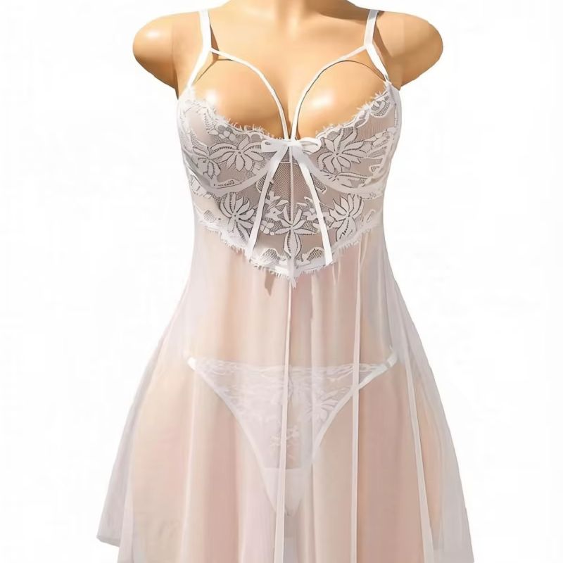 Vestido de Lingerie Babydoll B - Babydoll Chemise Night avaliação e preço